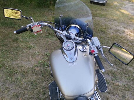 2004 Yamaha XVS650 Drag Star, жёлтый, 400000 рублей, вид 5