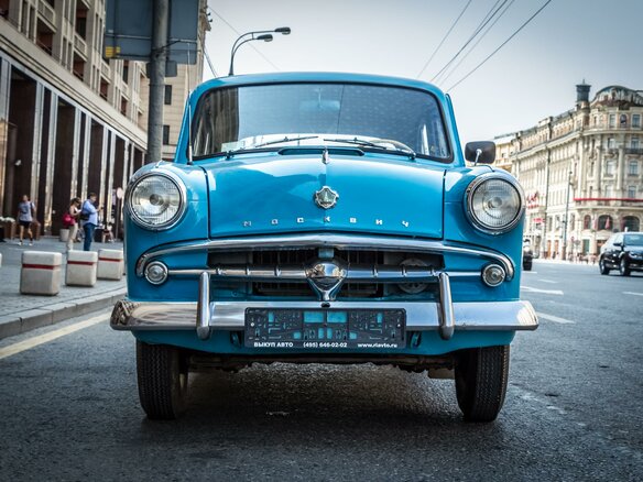 1959 Москвич 407, голубой - вид 1