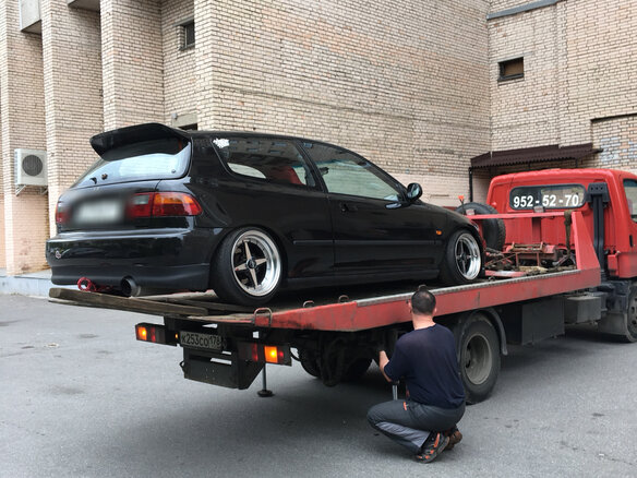 1992 Honda Civic V, чёрный - вид 7
