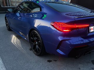 2024 BMW 4 серии 420i G22, G23, G26 Рестайлинг, синий, 6450000 рублей, вид 4