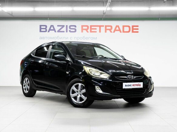 2011 Hyundai Solaris I, чёрный - вид 2