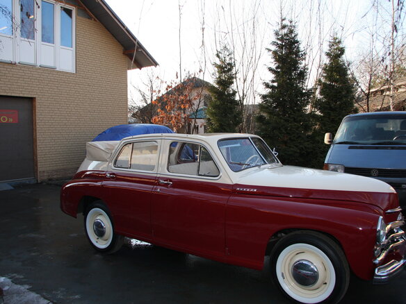 1952 ГАЗ М-20 «Победа», пурпурный - вид 4