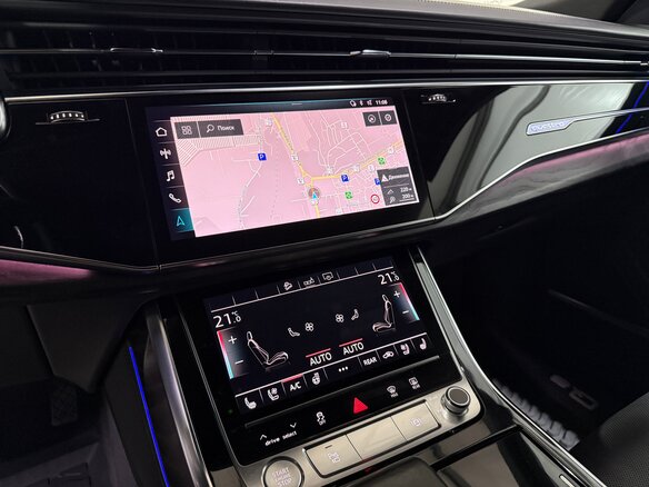 2019 Audi Q8 45 TDI I (4M), синий, 6290000 рублей - вид 21