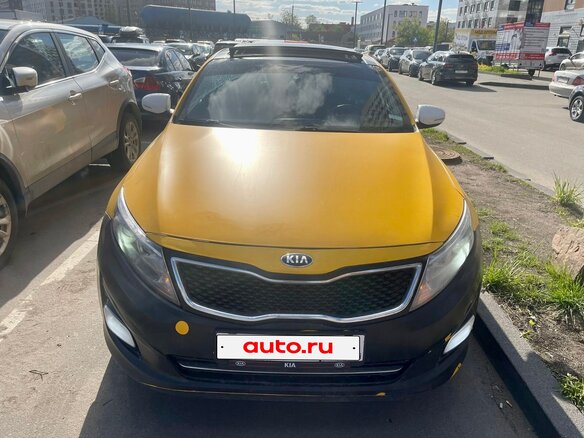 2014 Kia K5 I Рестайлинг, жёлтый, 870000 рублей - вид 1