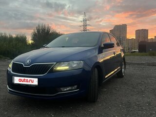 2017 Skoda Rapid I Рестайлинг, синий, 1330000 рублей, вид 1