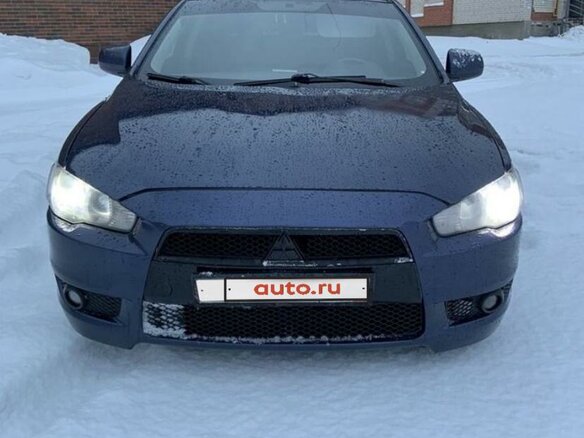 2008 Mitsubishi Lancer X, синий, 785000 рублей