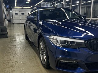 2018 BMW 5 серии 520d xDrive VII (G30/G31/G38), синий, 3750000 рублей, вид 3