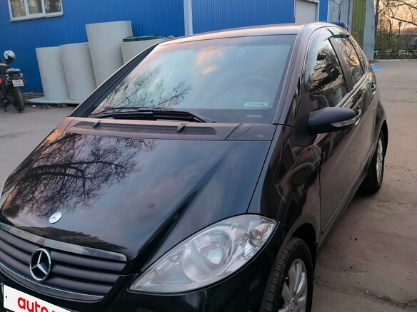 2008 Mercedes-Benz A-Класс 170 II (W169), чёрный, 550000 рублей