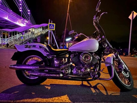 1996 Yamaha XVS400 Drag Star, белый, 340000 рублей, вид 1
