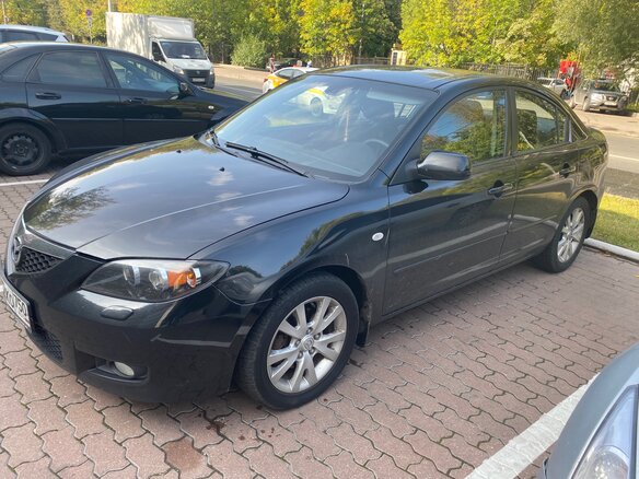 2007 Mazda 3 I (BK) Рестайлинг, чёрный - вид 1