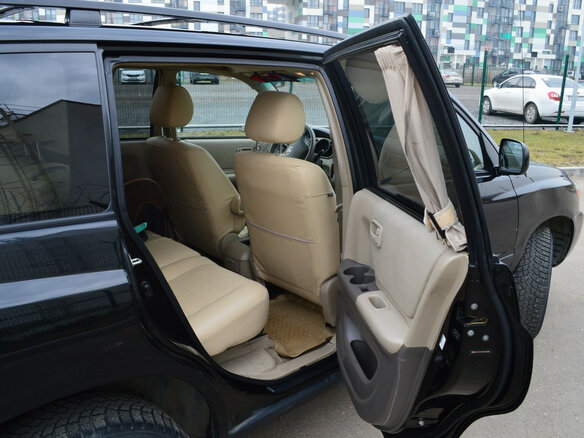 2004 Toyota Highlander, чёрный - вид 4