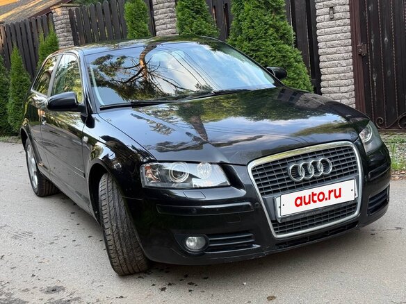 2007 Audi A3 II (8P) Рестайлинг 1, чёрный, 685000 рублей - вид 1