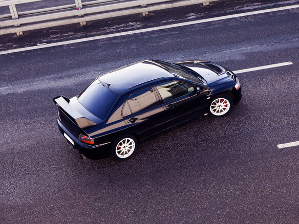 2007 Mitsubishi Lancer Evolution IX, чёрный - вид 4