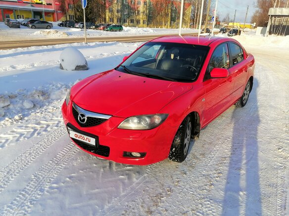 2008 Mazda 3 I (BK) Рестайлинг, красный, 480000 рублей