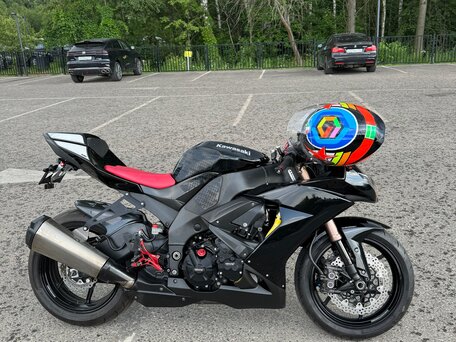 2009 Kawasaki ZX-10R Ninja, чёрный, 720000 рублей, вид 1