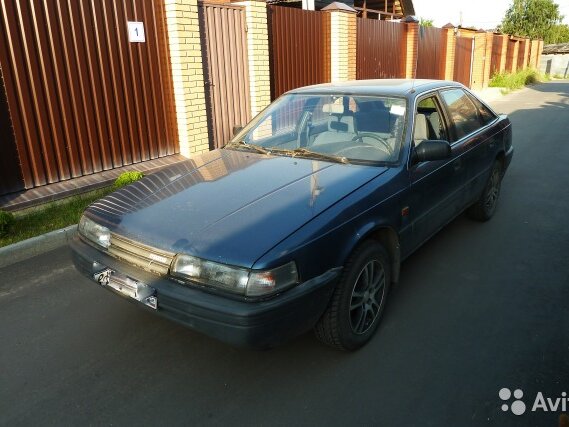 1987 Mazda 626 III (GD), синий
