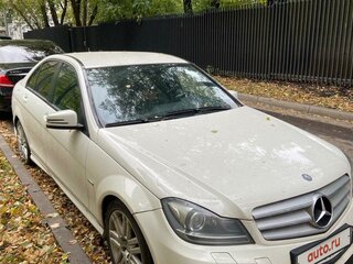 2012 Mercedes-Benz C-Класс 180 BlueEFFICIENCY III (W204) Рестайлинг, белый, 1590000 рублей, вид 1