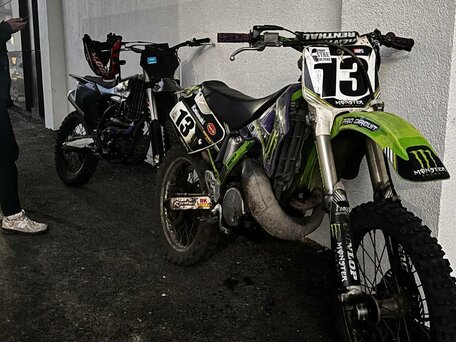 1996 Kawasaki KX 250, зелёный, 150000 рублей, вид 5