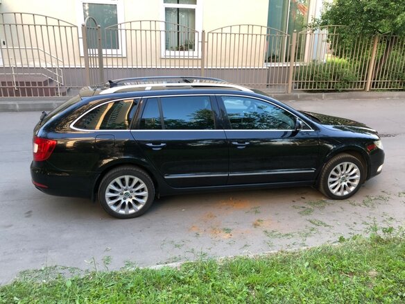 2012 Skoda Superb II, чёрный - вид 6