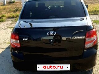 2017 Lada (ВАЗ) Granta I, чёрный, 595000 рублей, вид 4