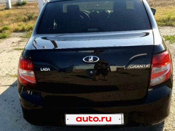 2017 Lada (ВАЗ) Granta I, чёрный, 595000 рублей - вид 3