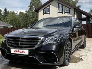 2019 Mercedes-Benz S-Класс 350 d Long VI (W222, C217) Рестайлинг, чёрный, 4250000 рублей, вид 1