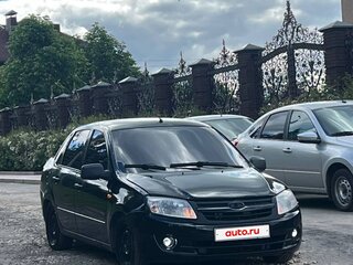 2013 Lada (ВАЗ) Granta I, чёрный, 225000 рублей, вид 3