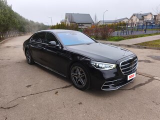 2021 Mercedes-Benz S-Класс 450 Long 4MATIC VII (W223), чёрный, 7300000 рублей, вид 2