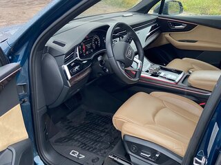 2021 Audi Q7 45 TDI II (4M) Рестайлинг, синий, 6600000 рублей, вид 1