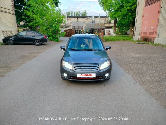 2015 Lada (ВАЗ) Granta I, серебристый, 349999 рублей - вид 1