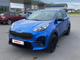 2019 Kia Sportage IV Рестайлинг, синий, 1850000 рублей, вид 2