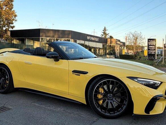 2026 Mercedes-Benz SL-Класс AMG 43 AMG IV (R232), жёлтый - вид 15