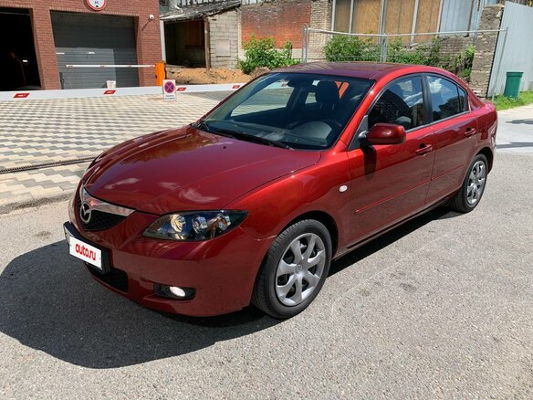 2008 Mazda 3 I (BK) Рестайлинг, красный