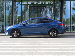2021 Hyundai Solaris II Рестайлинг, синий, 1745000 рублей, вид 2