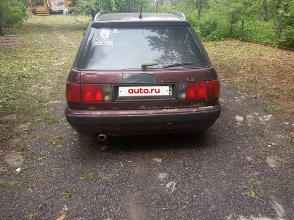 1992 Audi 100 IV (C4), красный, 160000 рублей - вид 2