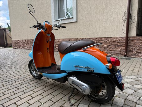 2004 Honda Crea Scoopy, голубой, 99900 рублей, вид 4