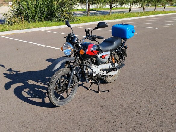 2022 Bajaj Boxer BM 150X, чёрный, 100000 рублей - вид 3