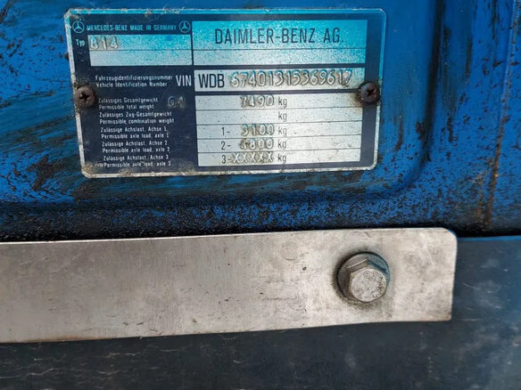 1988 Mercedes-Benz 814, синий, 1250000 рублей - вид 7