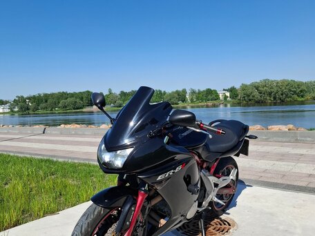 2006 Kawasaki ER-6F (Ninja 650R), чёрный, 425000 рублей, вид 2