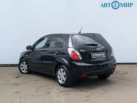 2011 Kia Rio II Рестайлинг, чёрный - вид 6