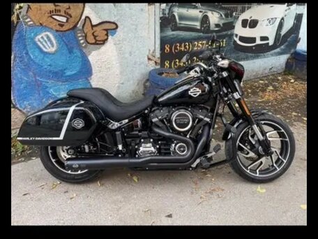 2021 Harley-Davidson Sport Glide, чёрный, 1400000 рублей, вид 2