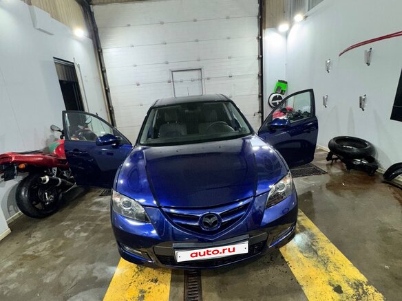 2008 Mazda 3 I (BK) Рестайлинг, синий, 620000 рублей - вид 1