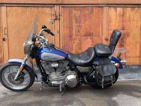 1987 Harley-Davidson Dyna Low Rider, голубой, 800000 рублей, вид 3