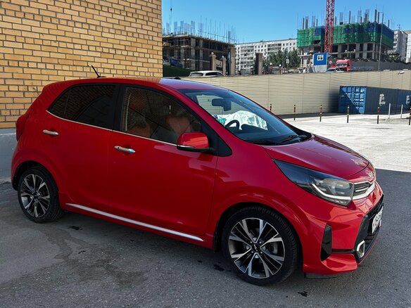 2022 Kia Picanto III Рестайлинг, красный, 1670000 рублей - вид 3