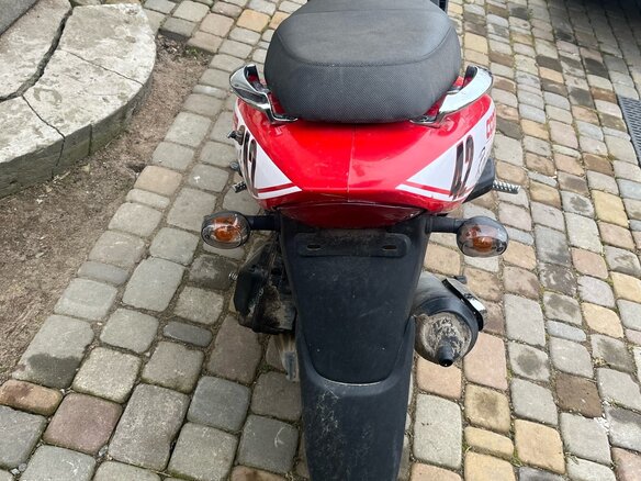 2008 Suzuki AN 125, красный, 35000 рублей - вид 2