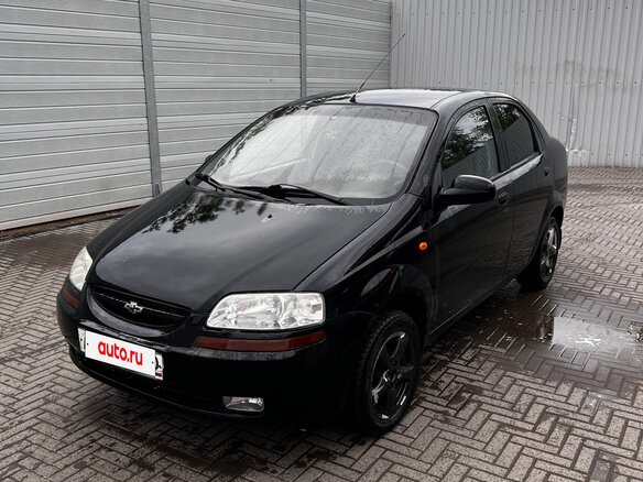 2004 Chevrolet Aveo I, чёрный, 195000 рублей