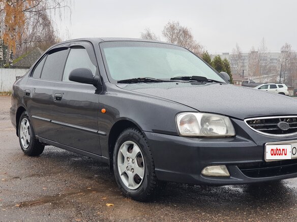 2008 Hyundai Accent ТагАЗ II, чёрный - вид 3