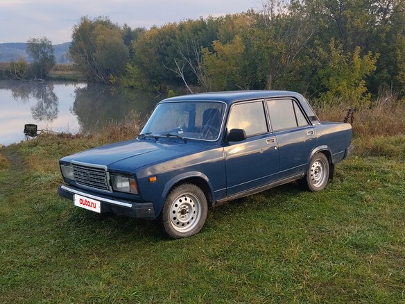 2007 Lada (ВАЗ) 2107, синий, 95000 рублей