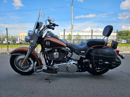 2008 Harley-Davidson Heritage, оранжевый, 890000 рублей, вид 4