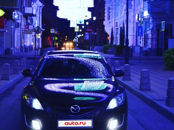 2008 Mazda 6 II (GH), пурпурный, 870000 рублей